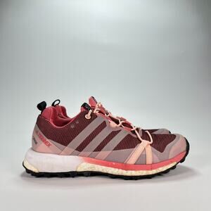 Adidas Terrex Agravic GTX Pink Maroon Trail Running Shoes BB0970 Women's Size 5